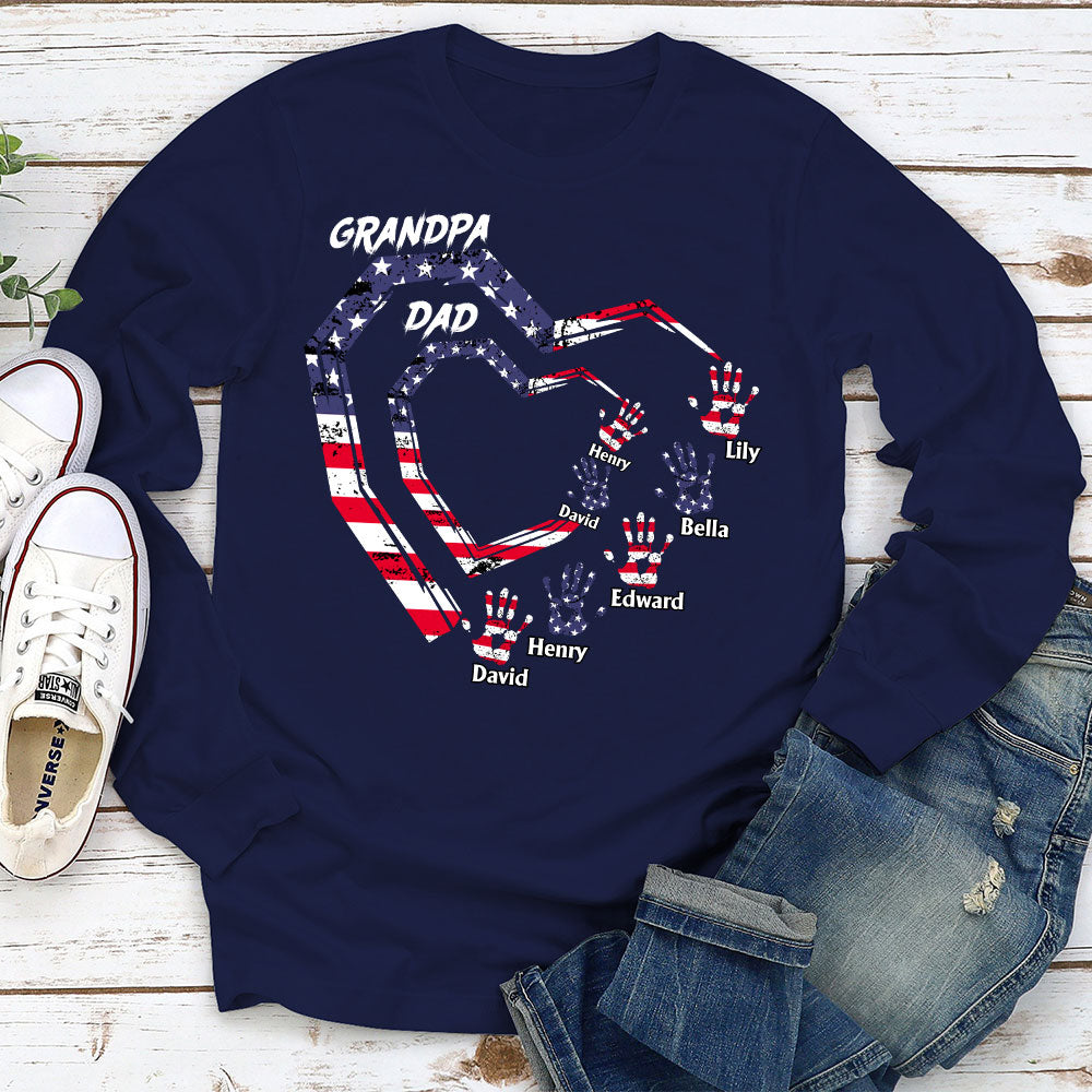 Custom Father's Day, Special Gift for Dad & Grandpa • We Love You Grandpa - Personalized Shirt