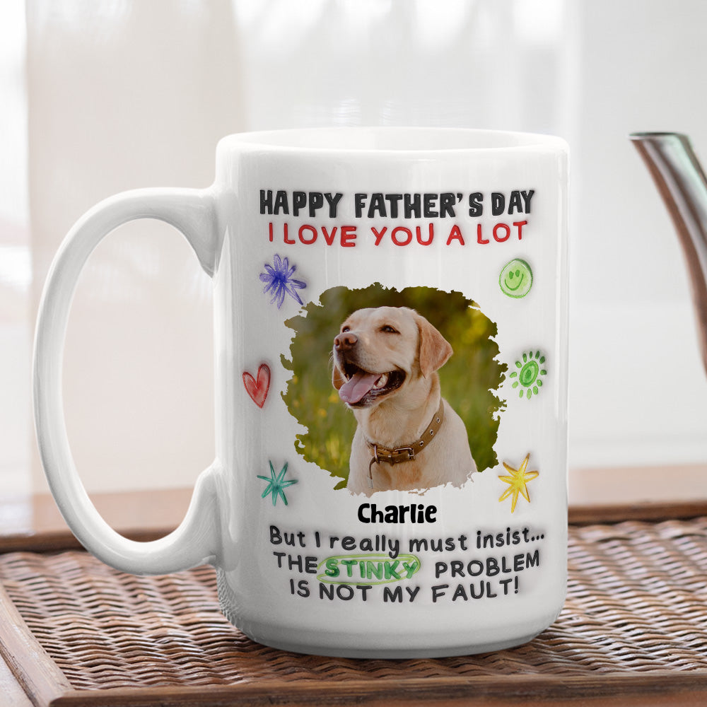 Custom Photo Christmas & Birthday Keepsake Gift • Believe Me Not My Fault Photo - Personalized 3D Inflated Effect Mug