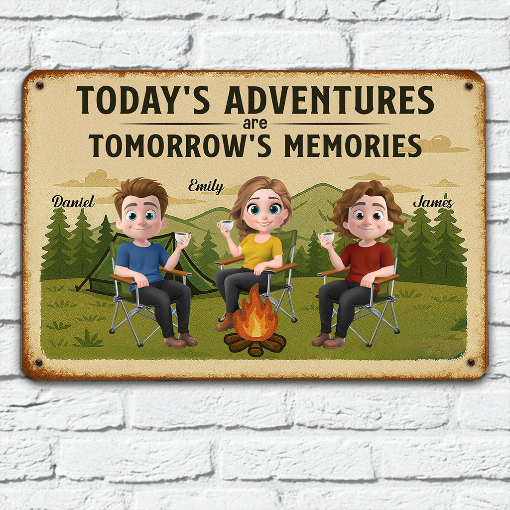 Custom Home & Wall Decor, Birthday & Christmas Gift • Make Today Worth Remembering - Personalized Metal Sign