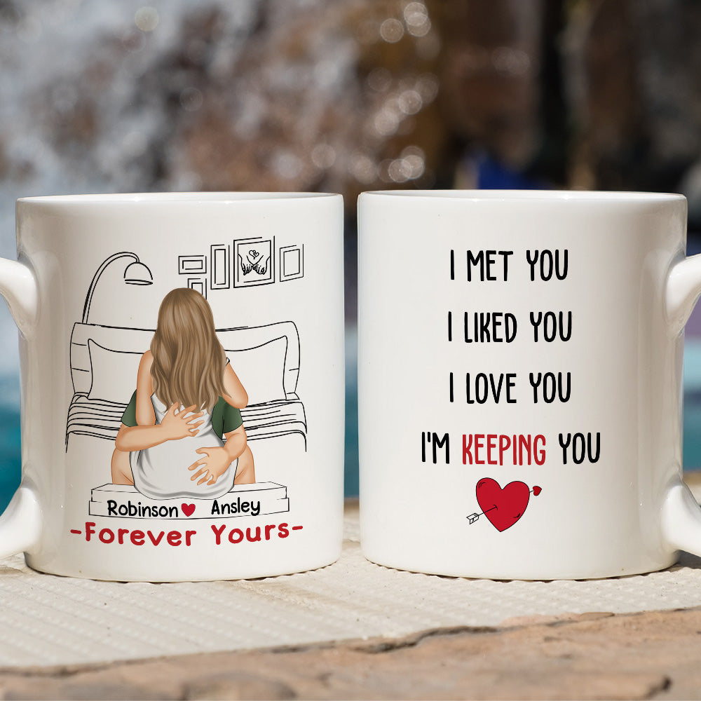 Custom Anniversary Keepsake Gifts For Couple • Keep You Forever - Personalized Coffee Mug