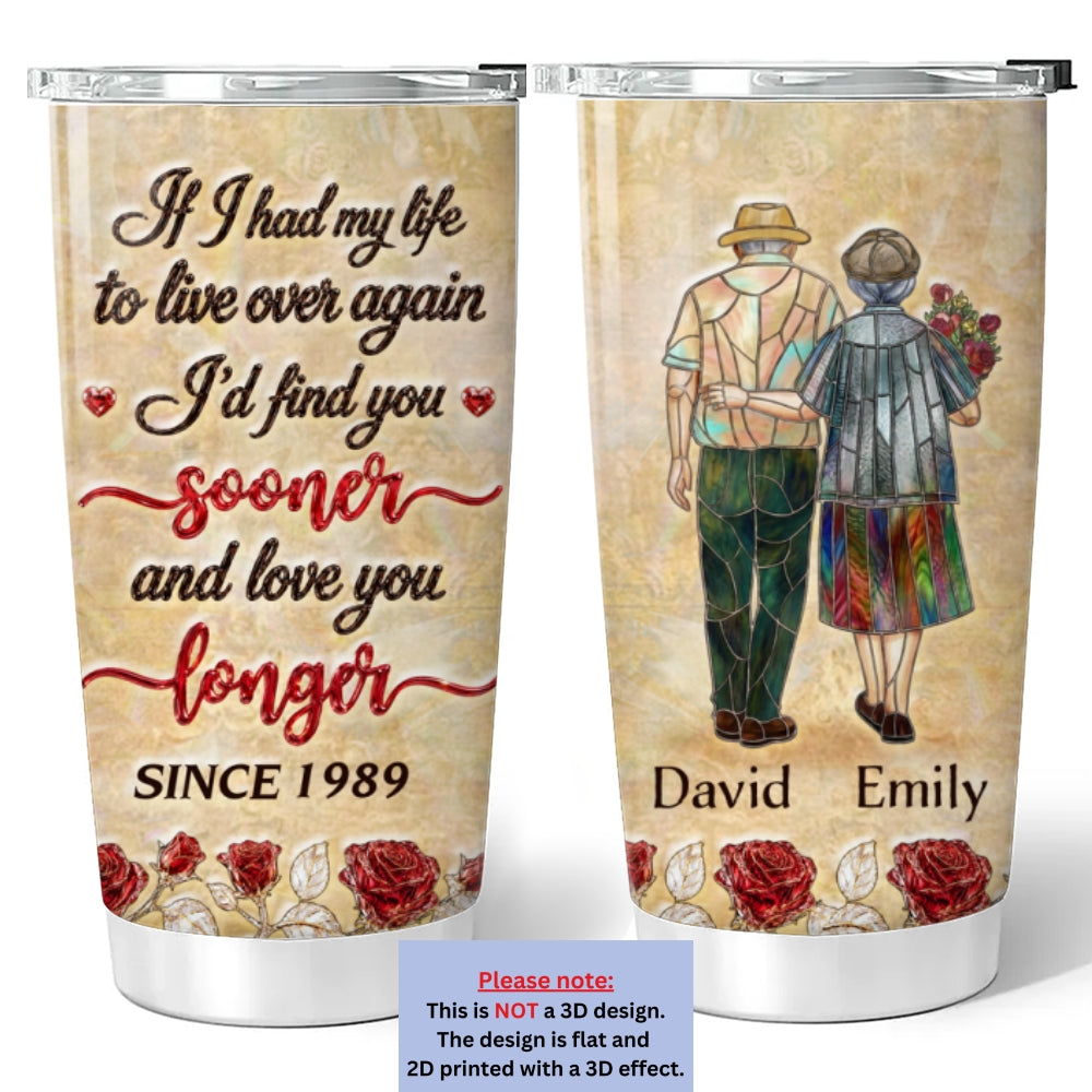 Custom Christmas Anniversary Gifts For Wife • My Life - Personalized 3D Effect Tumbler