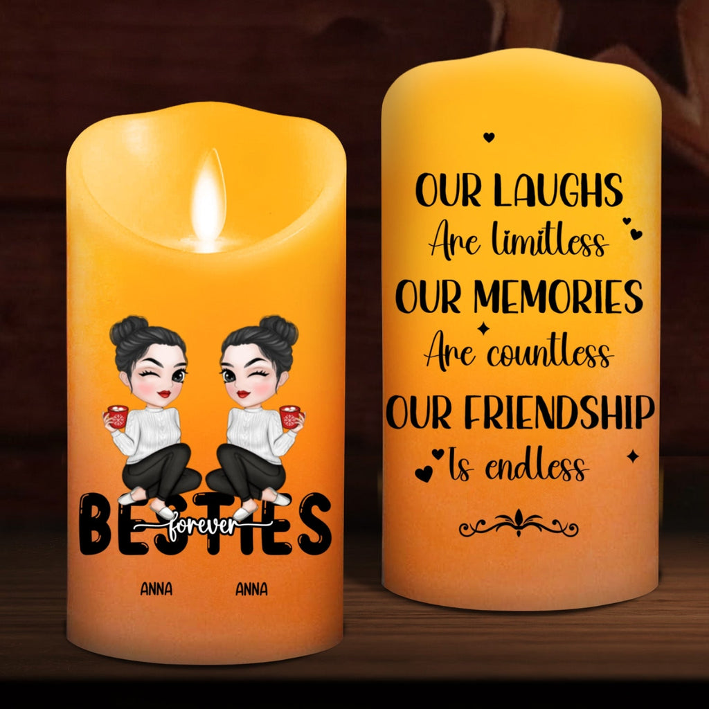Friendship Is Endless - Personalized LED Candle