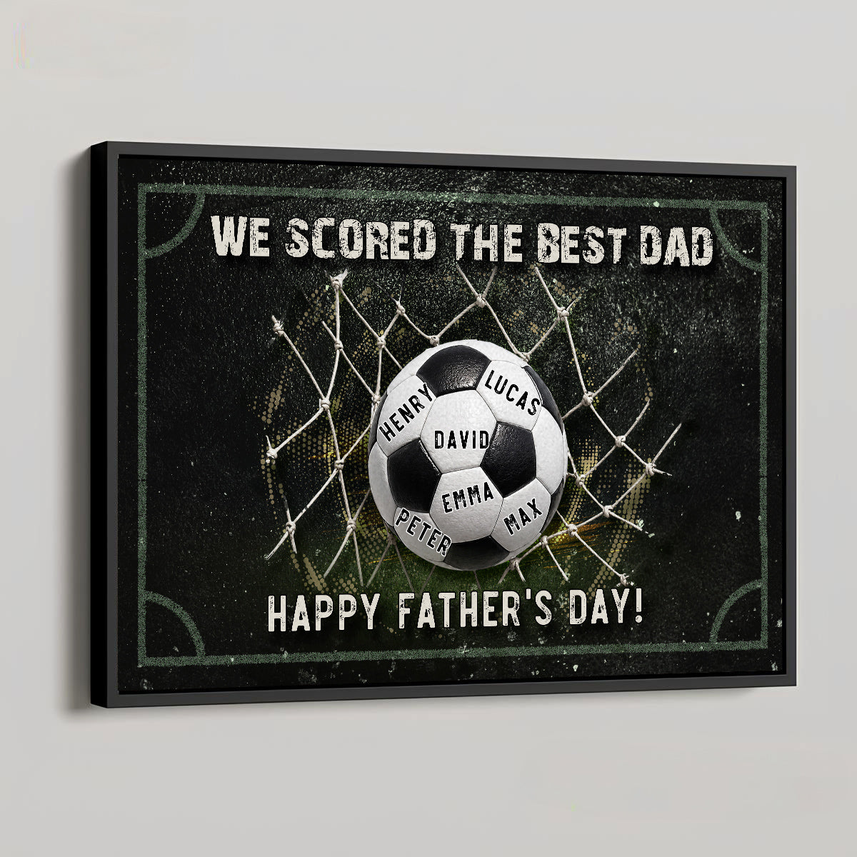We Scored The Best Dad - Personalized Poster