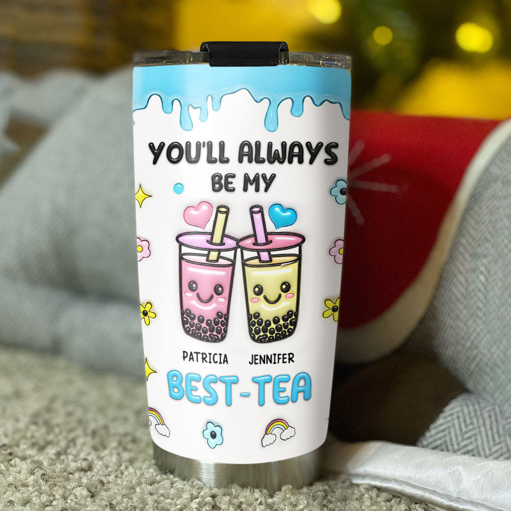 Best Friend Forever - Personalized 3D Inflated Effect Tumbler