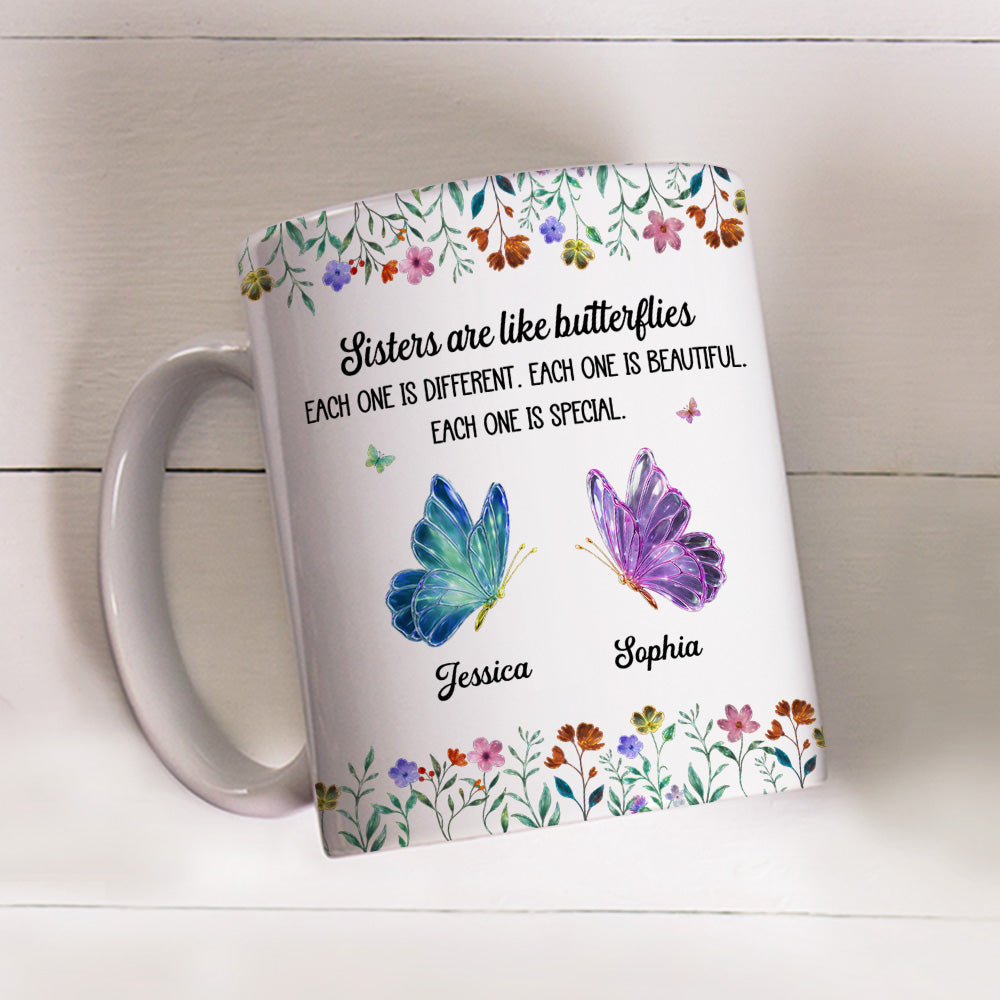 Custom Christmas & Birthday Gift For Sister • Festive Sister Love - Personalized Coffee Mug
