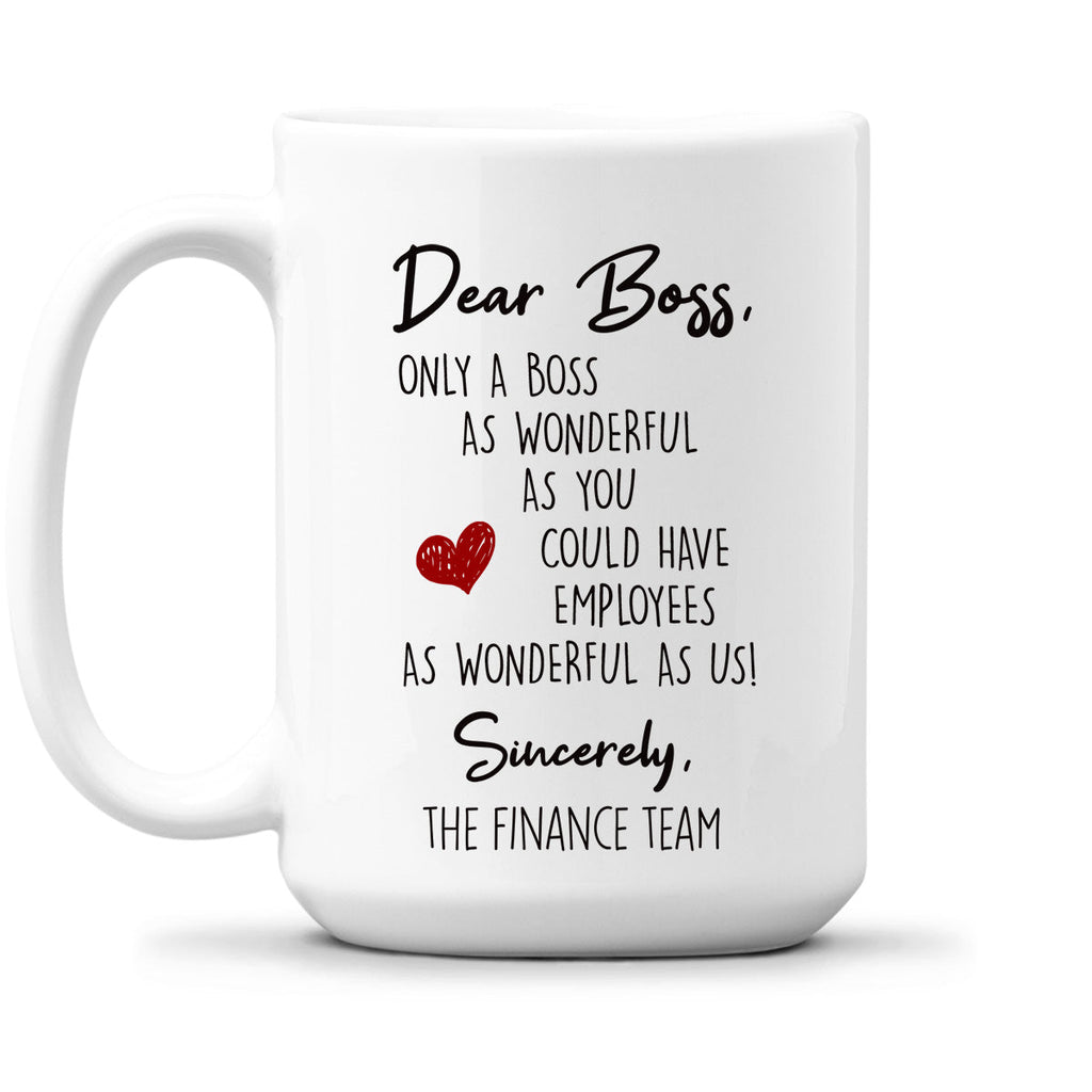 Custom Coworker, Christmas & Birthday Team Appreciation Gift • Only A Boss Like You - Personalized Coffee Mug