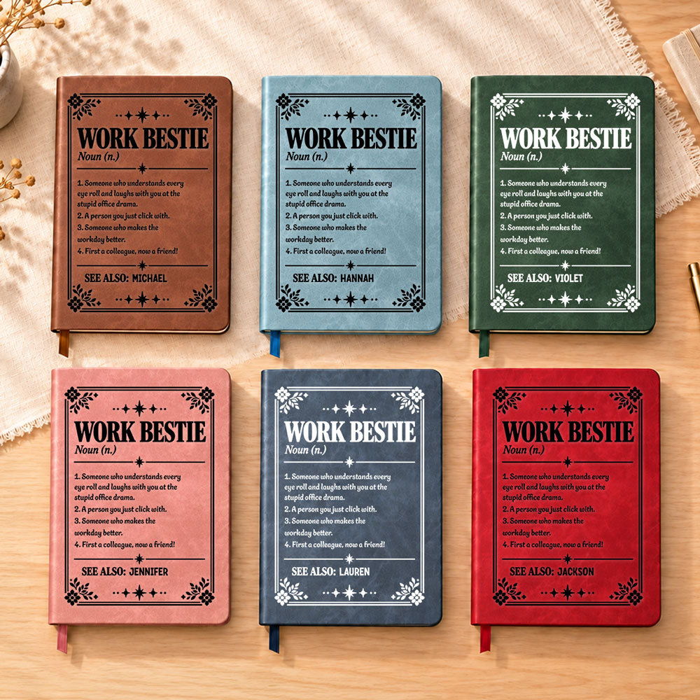 Emotional Support - Personalized Leather Journal