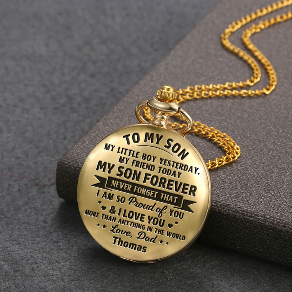 My Son Forever - Personalized Pocket Watch