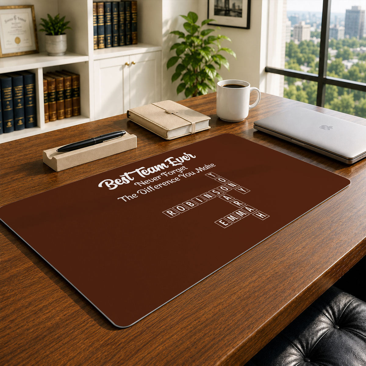 Best Team - Personalized Desk Mat