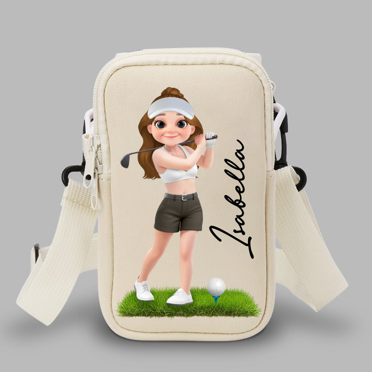 Golf Lover - Personalized Water Bottle Carrier Bag