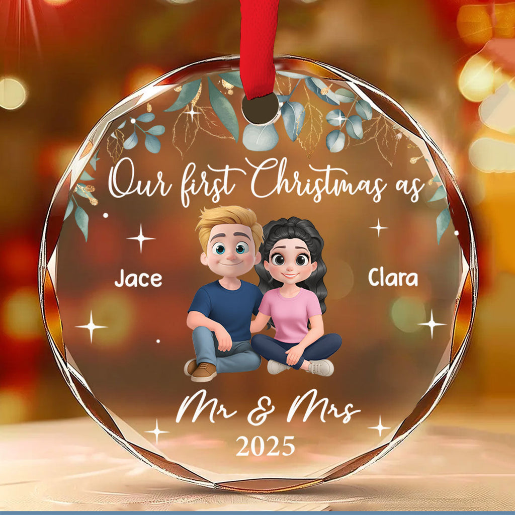 Custom Keepsake Christmas Ornament •  The Best Thing I Found In My Life - Personalized Glass Ornament