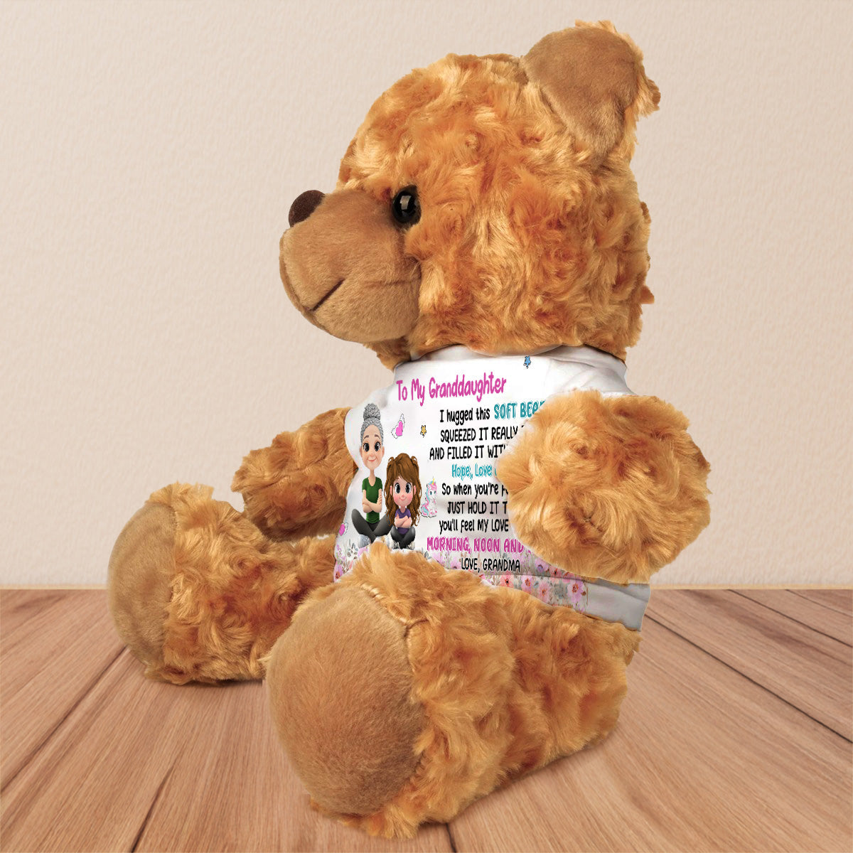 To My Grandchild - Personalized Cuddle Bear
