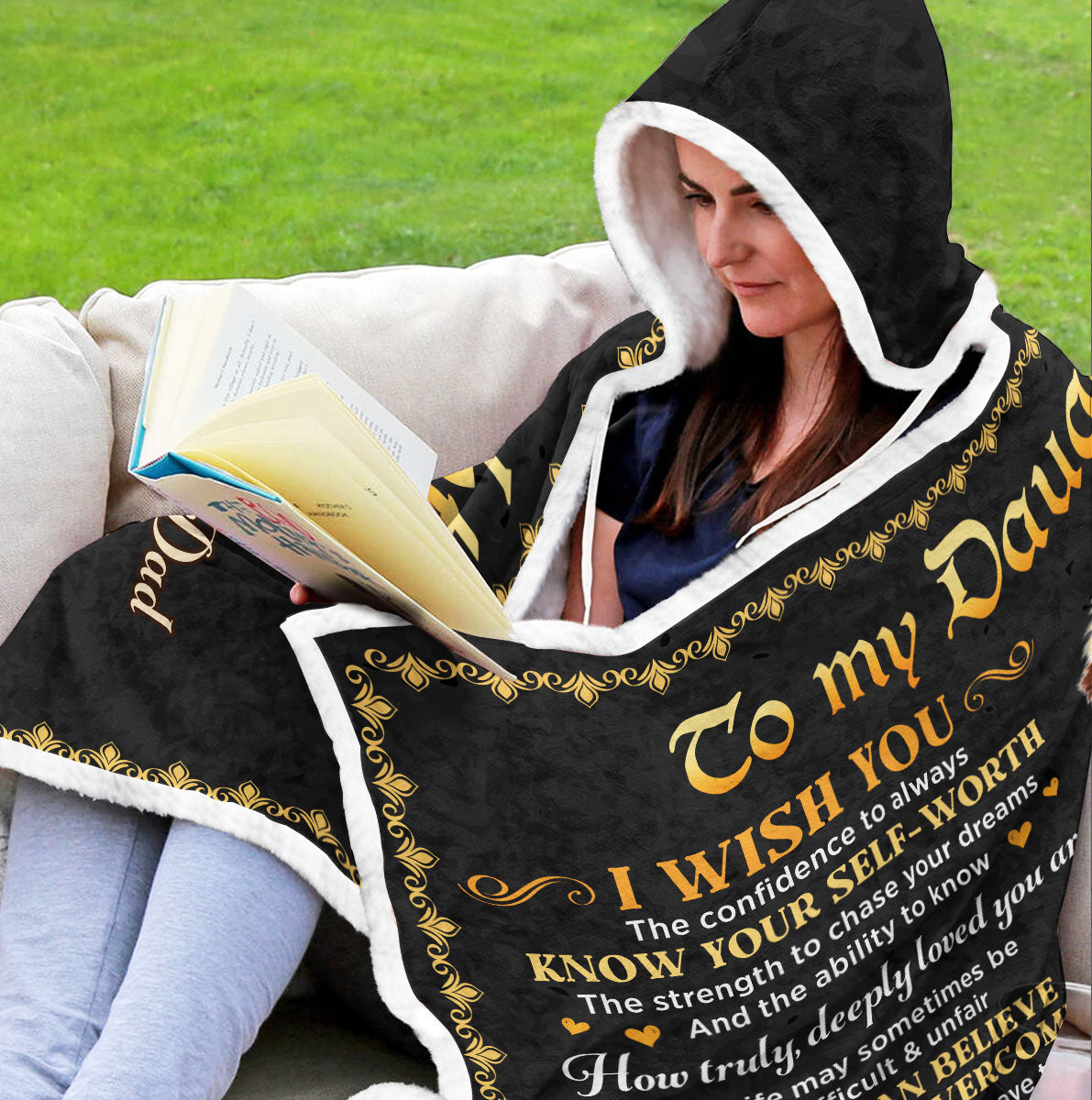 Just Do Your Best - Personalized Hooded Blanket