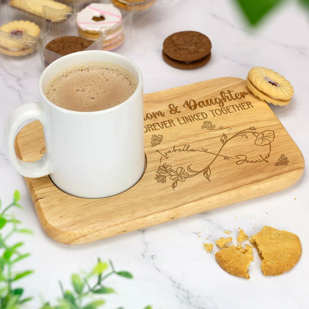 Forever Linked Together - Personalized Wooden Treat Board