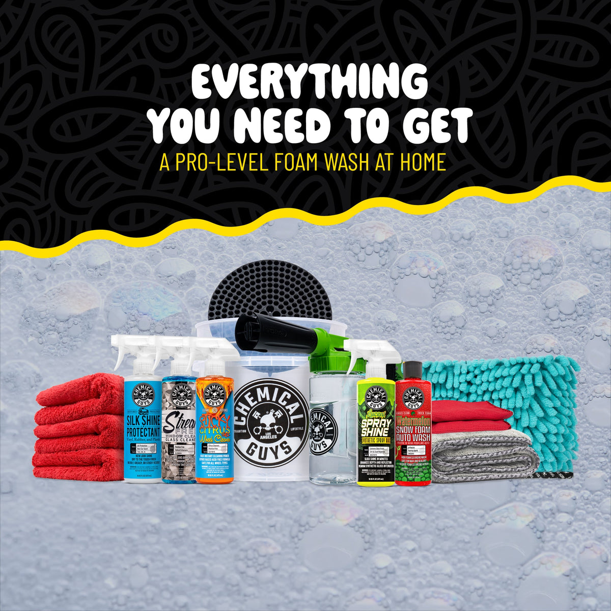 All in One Foam Blaster Wash & Wax Ultimate Kit w/Bucket - image 2