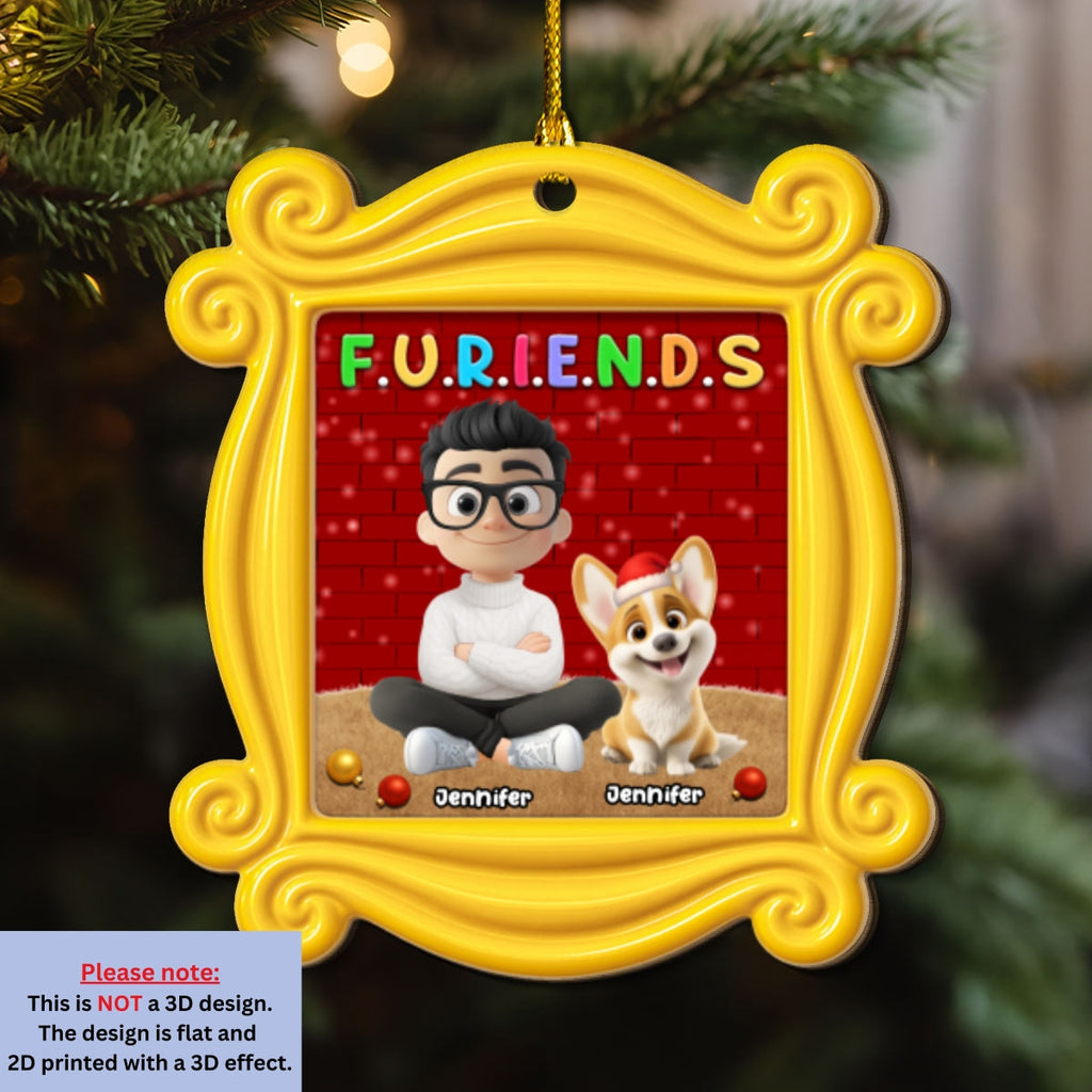 Custom Keepsake Christmas Ornament •  Here For You - Personalized 2-layer Wood Ornament