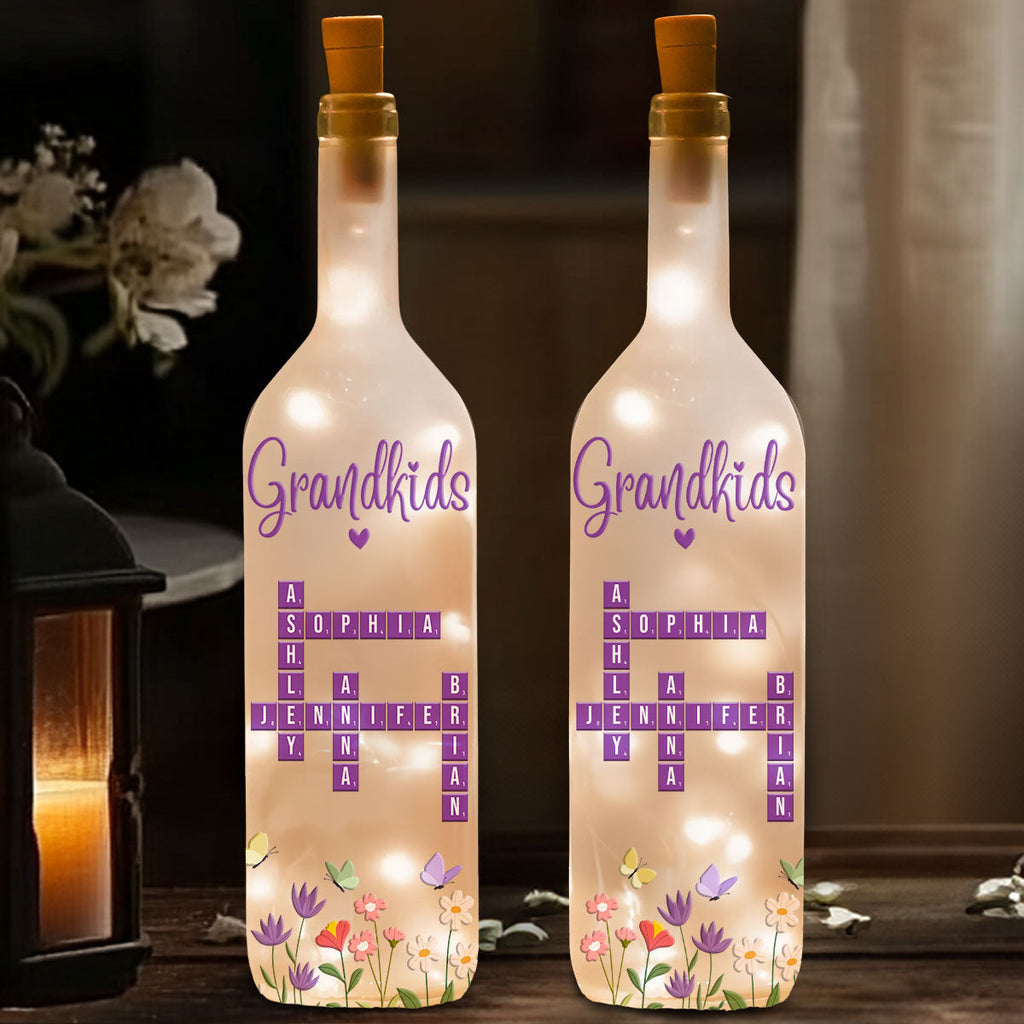 Grandkids Love - Personalized Bottle Lamp