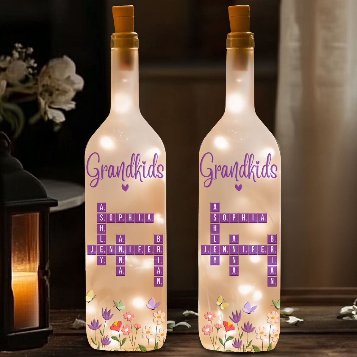 Grandkids Love - Personalized Bottle Lamp