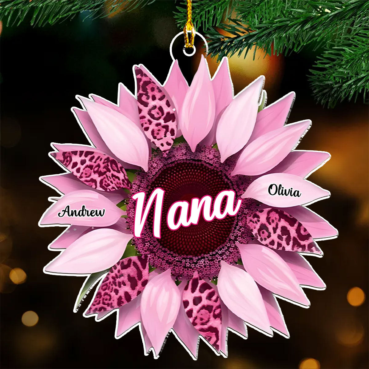 Custom Family Ornament, Christmas Gift for Family Members •  Nana Christmas - Personalized Acrylic Ornament