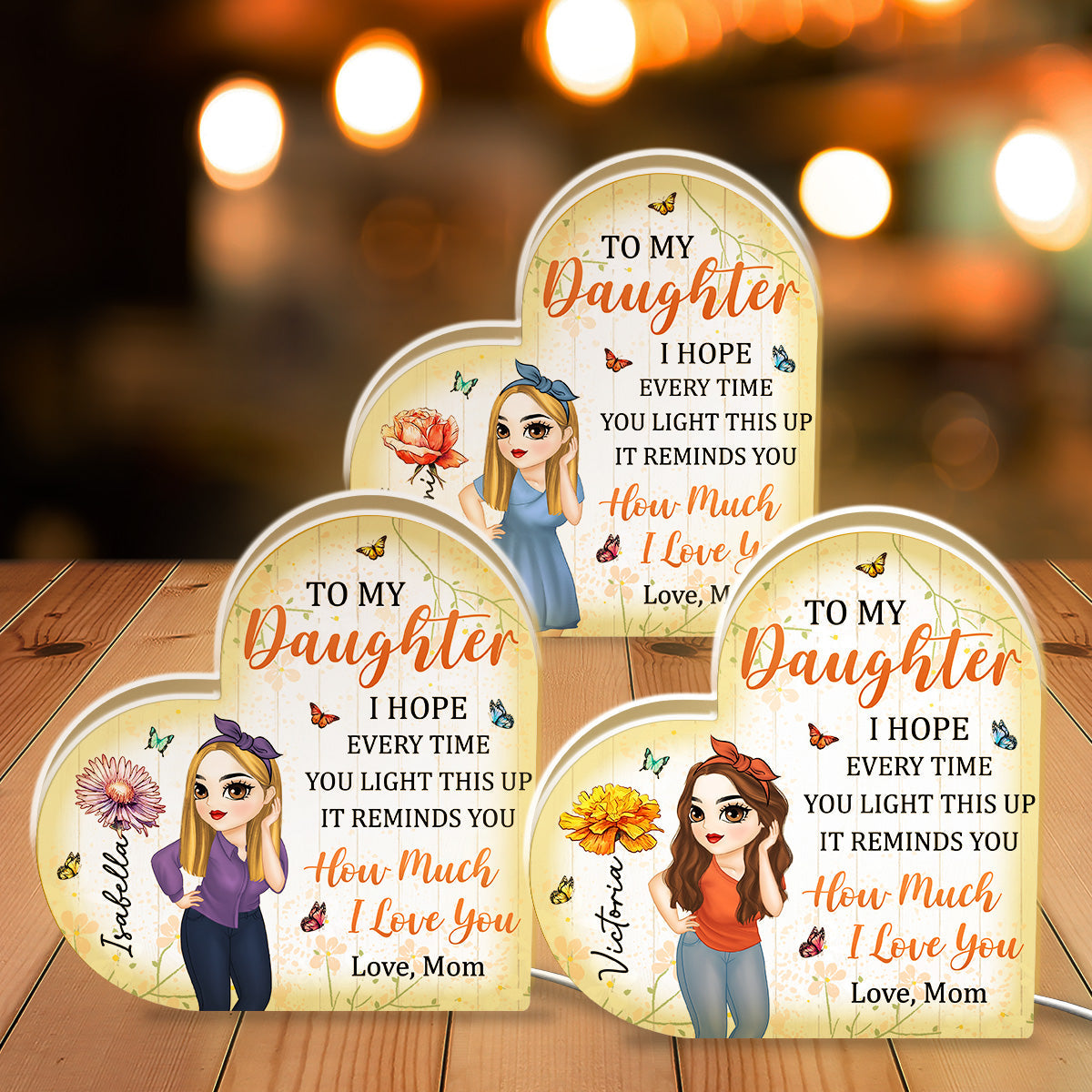 How Much I Love You - Personalized Light Box
