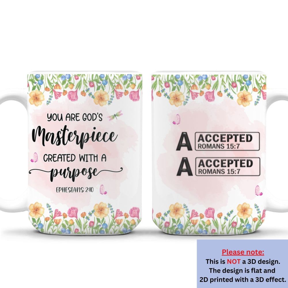Custom Christmas & Birthday Gift for Daughter • You Are Masterpiece - Personalized Coffee Mug