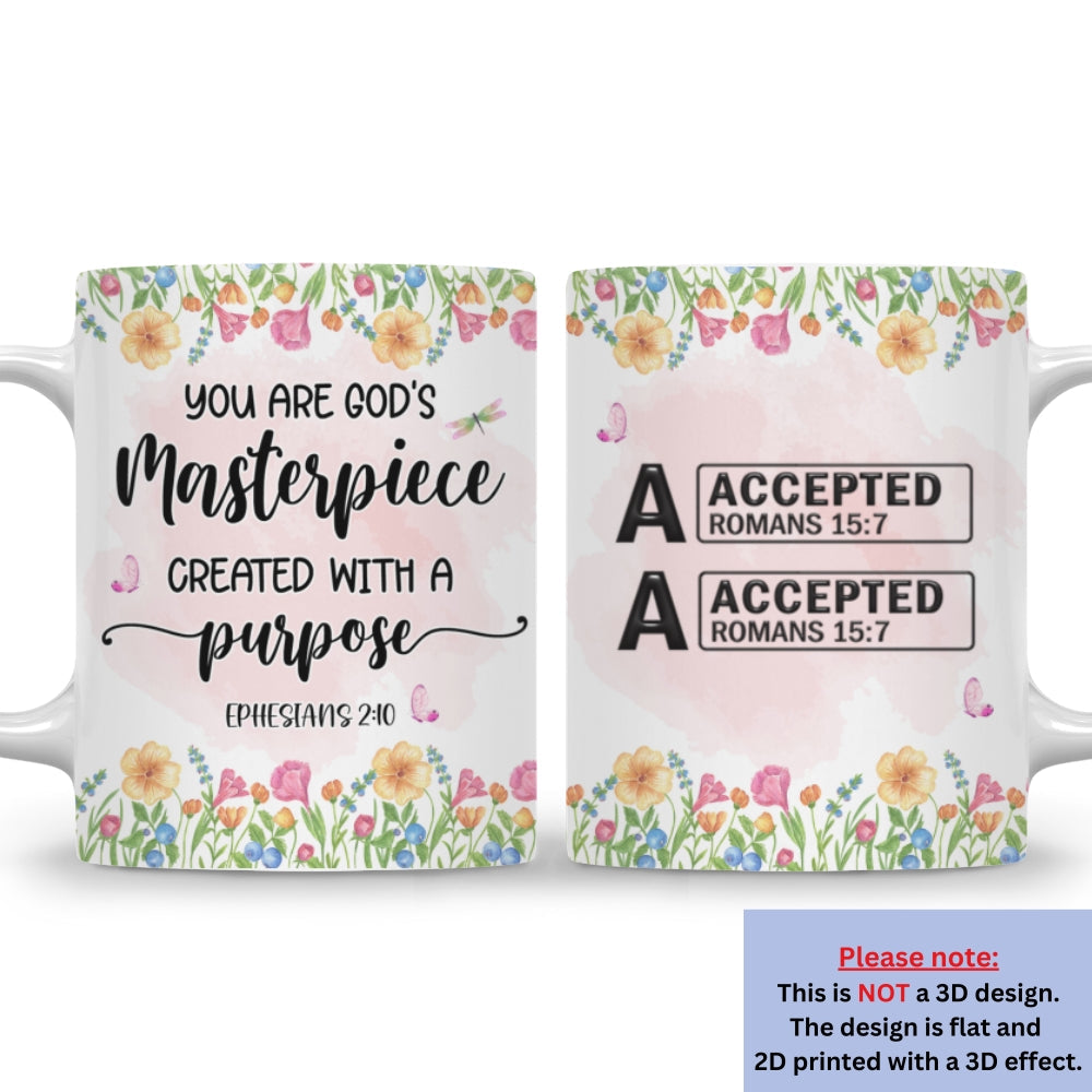 Custom Christmas & Birthday Gift for Daughter • You Are Masterpiece - Personalized Coffee Mug