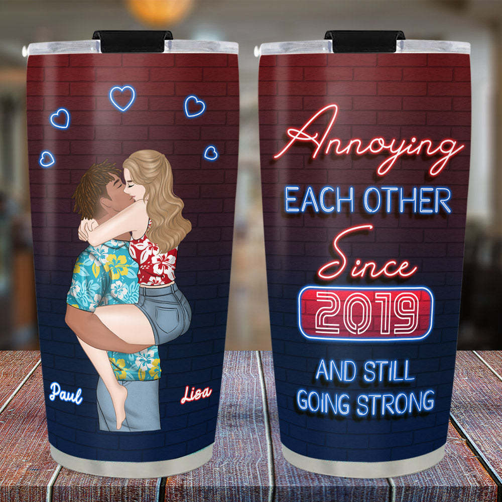 Annoying Each Other - Personalized Tumbler
