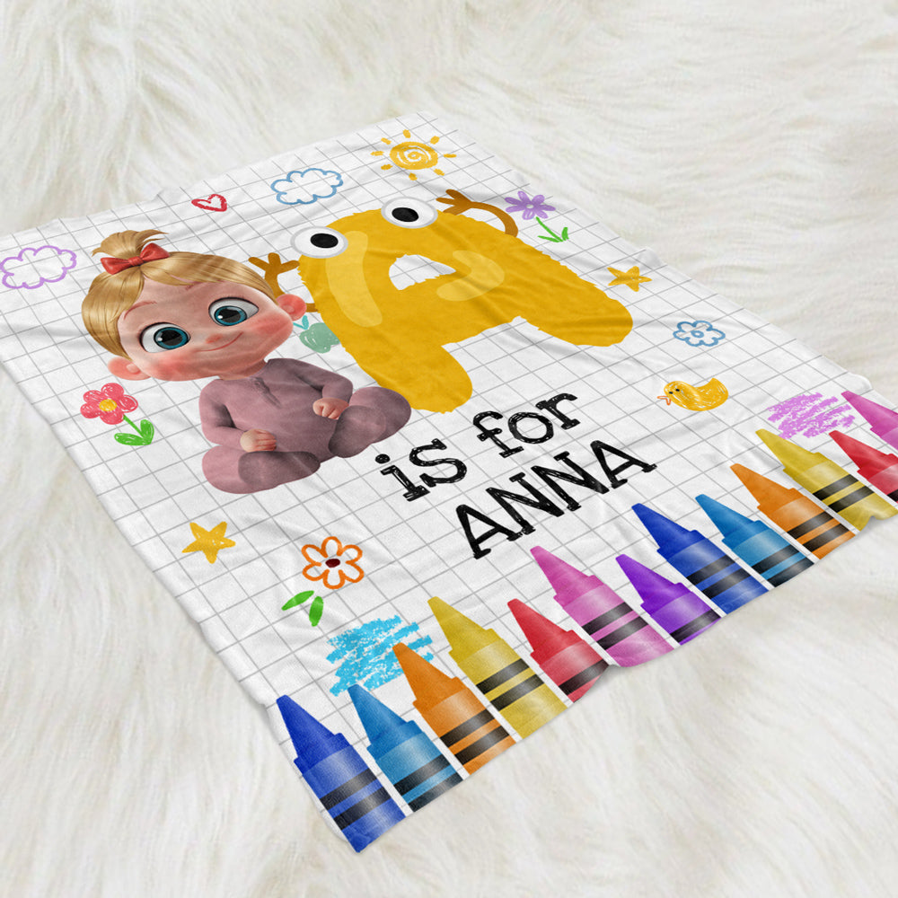 Lovely Baby - Personalized Fleece Blanket