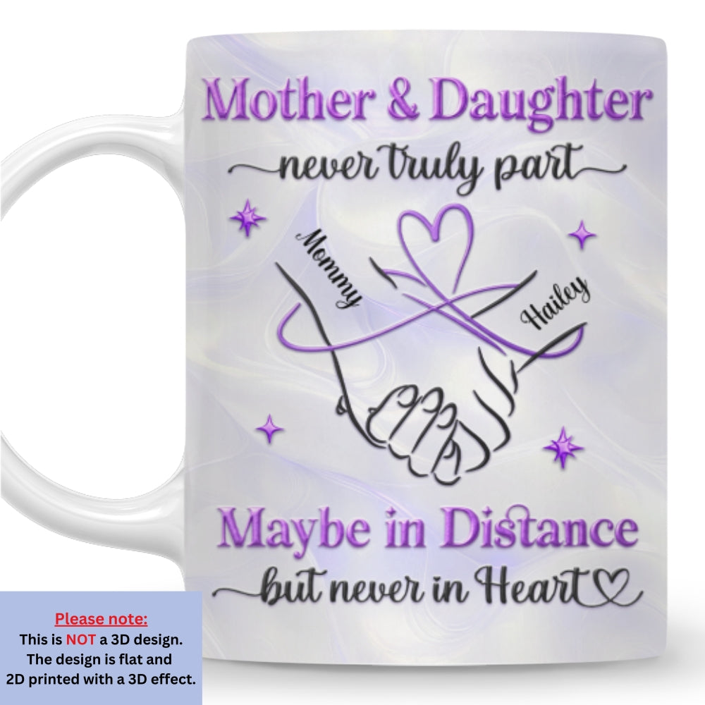 Custom Mother's Day Gift for Mom & Grandma • Mother And Daughter - Personalized 3D Inflated Effect Mug