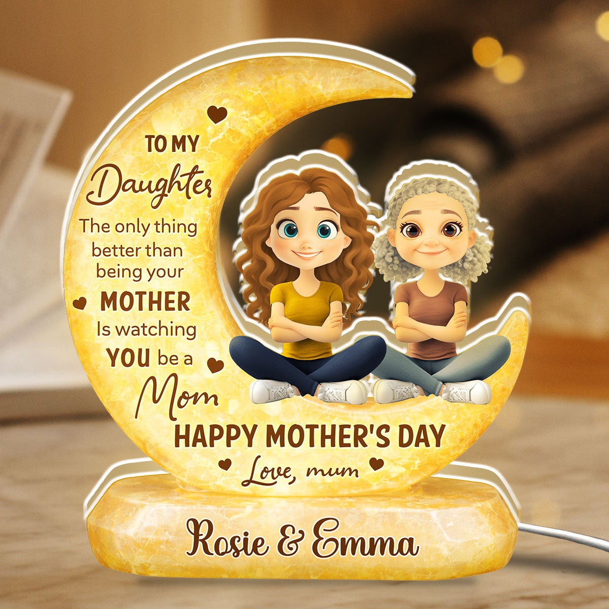 To My Daughter - Personalized Light Box
