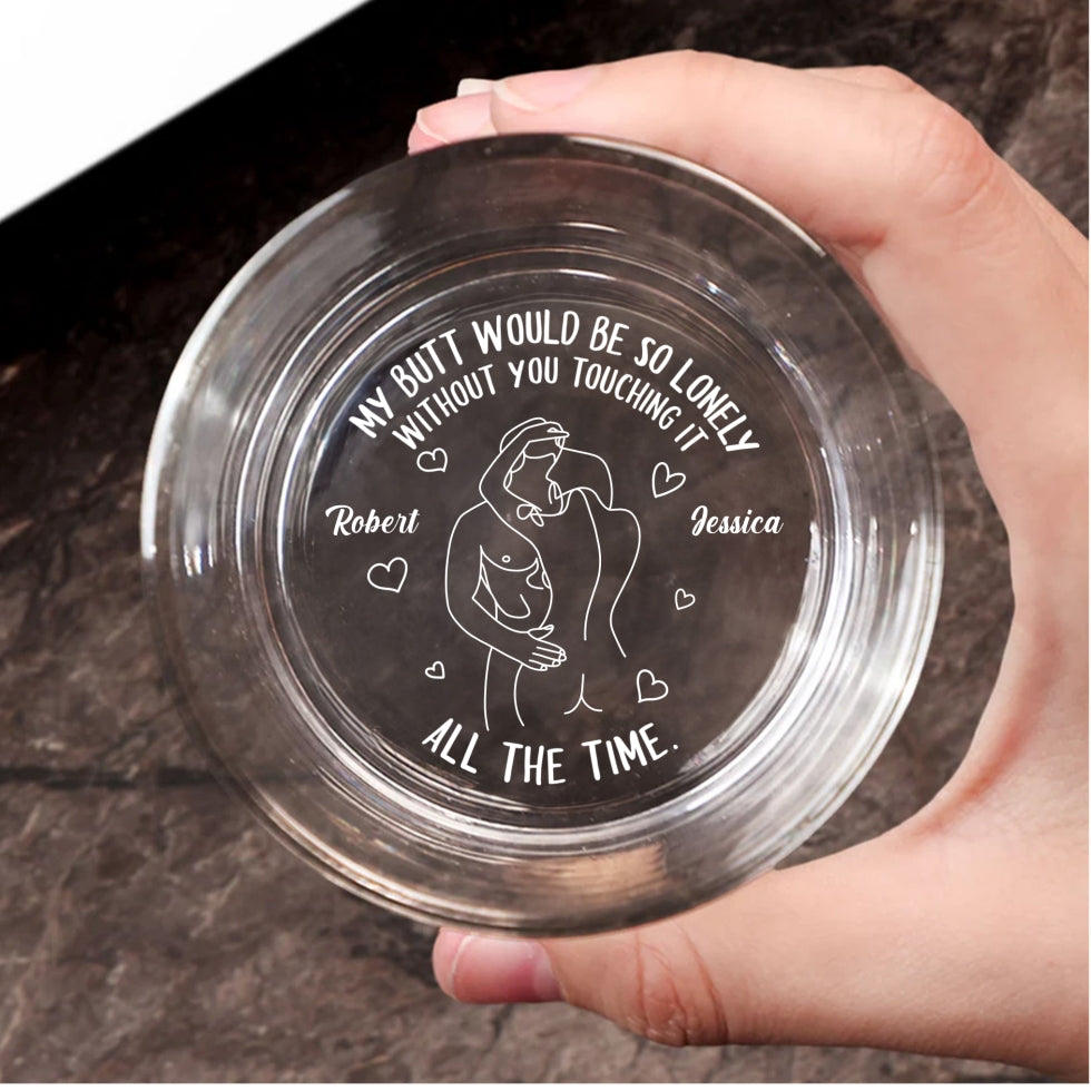 Custom Christmas Anniversary Birthday Drinkware Gifts for Couple • Sip Me Slowly - Personalized Engraved Whiskey Glass