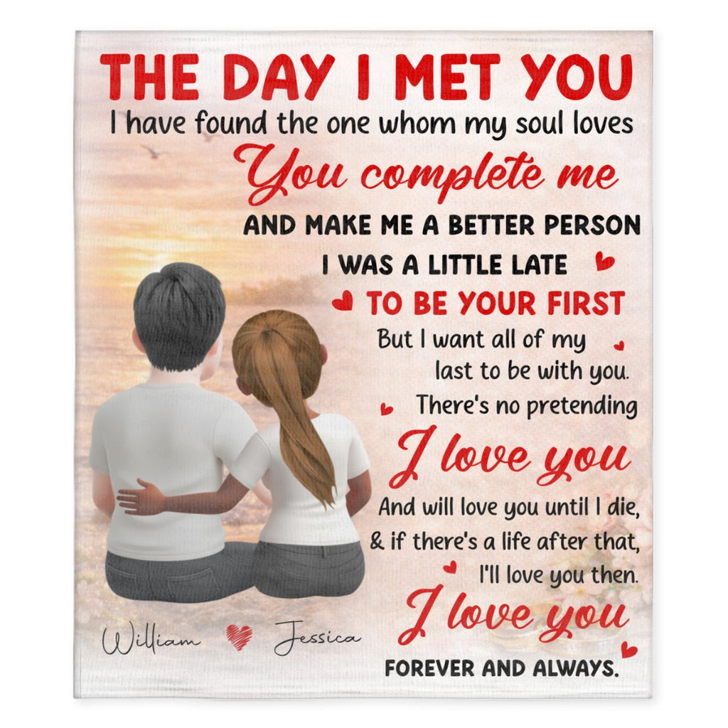 The Love That Found Me - Personalized Fleece Blanket