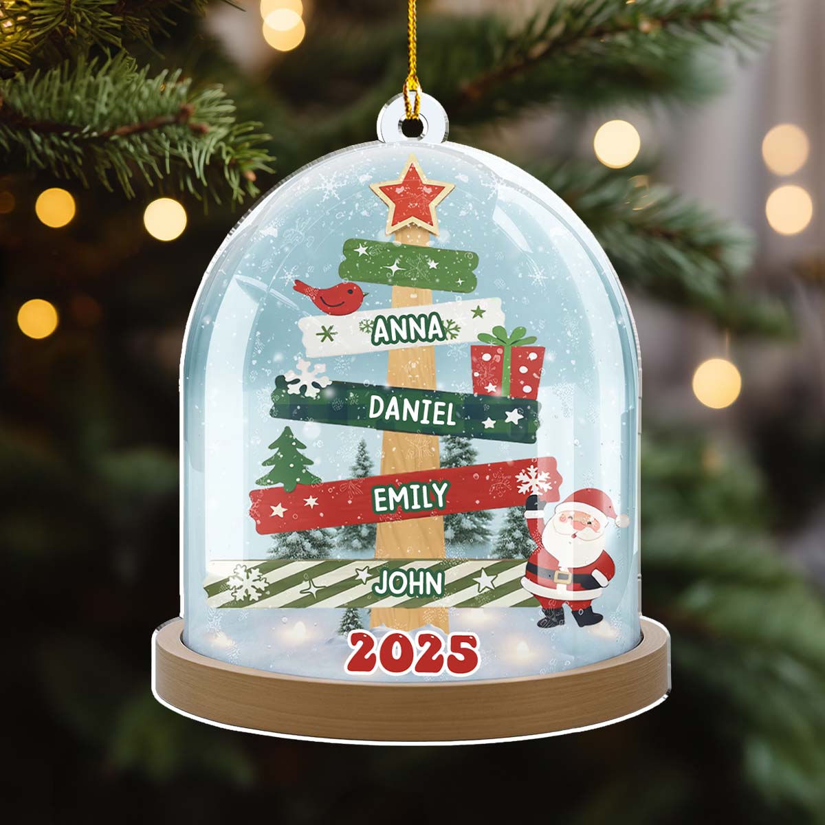 Custom Family Ornament, Christmas Gift for Family Members •  Home Is Where We Are Together - Personalized Acrylic Ornament