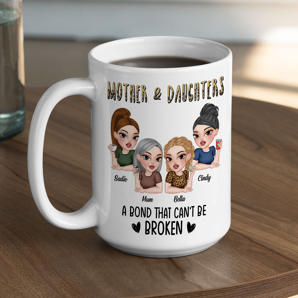 Custom Christmas & Birthday Gift for Daughter • A Bond That Can't Be Broken - Personalized Coffee Mug
