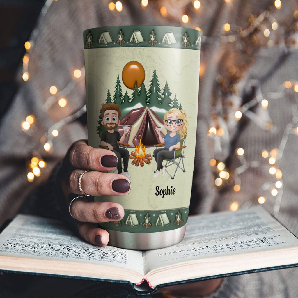 Custom Christmas Anniversary Gifts For Husband • Love You Keeping You - Personalized 3D Inflated Effect Tumbler