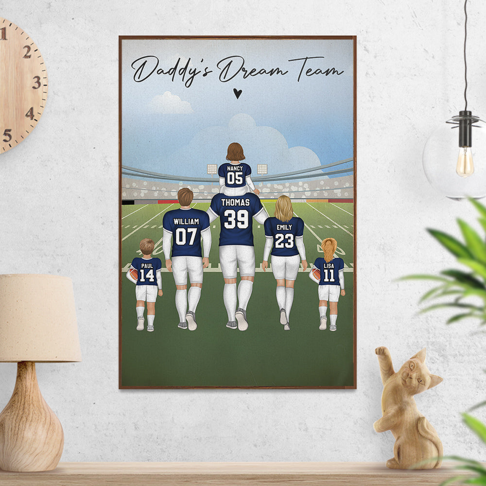 American Football Dad - Personalized Poster
