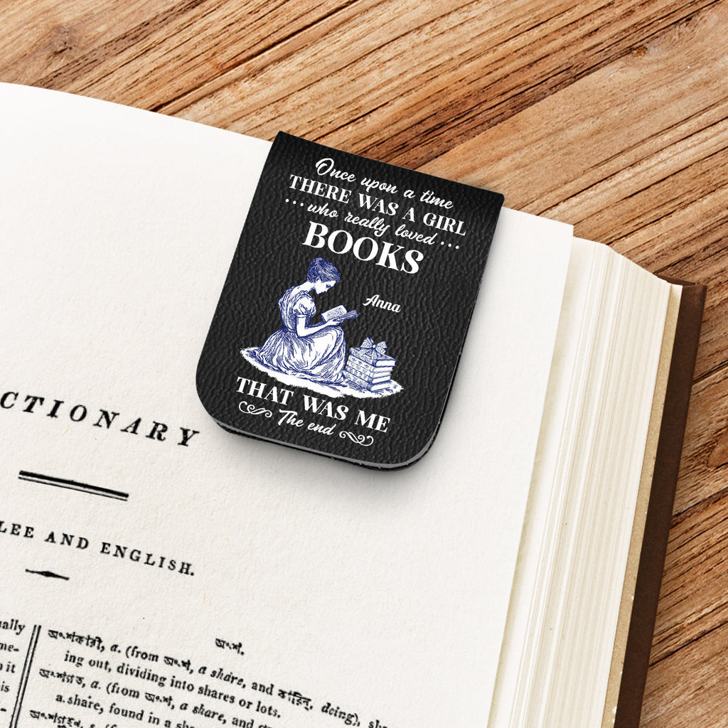 Custom Christmas Birthday Bookish Gifts For Book Lovers, Bookworms • Nerd Princess - Personalized Leather Bookmark