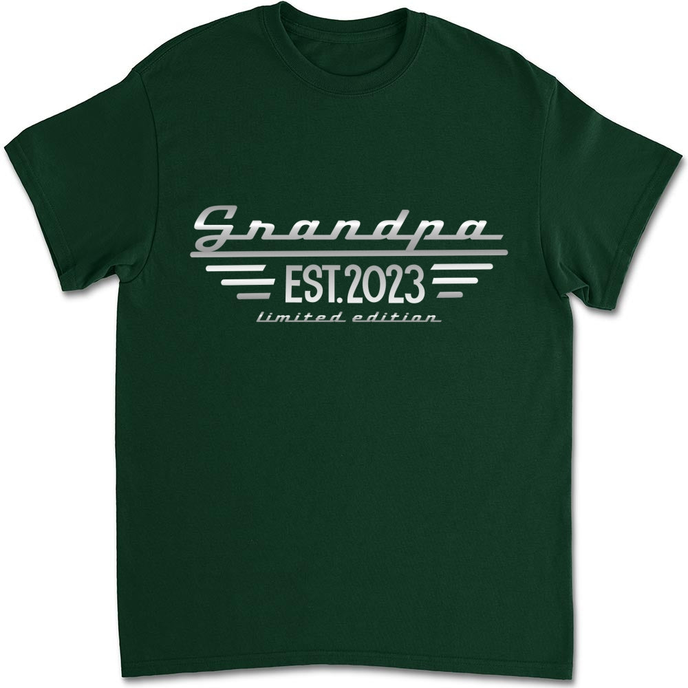 Custom Father's Day, Special Gift for Dad & Grandpa • Grandpa Established - Personalized Shirt