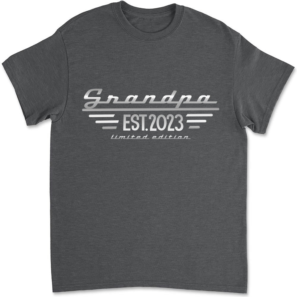 Custom Father's Day, Special Gift for Dad & Grandpa • Grandpa Established - Personalized Shirt