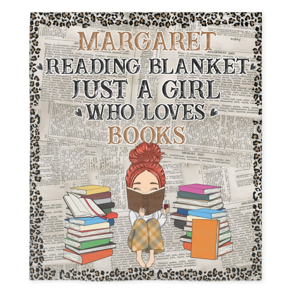 Reading Blanket - Personalized Fleece Blanket