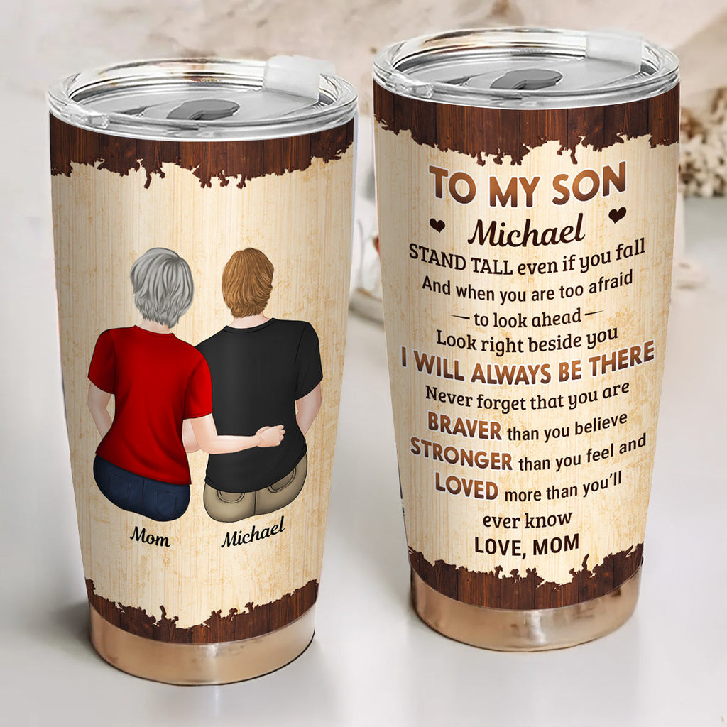 Custom Christmas Birthday Gifts For Grandson, Son • From Mom To Son - Personalized Tumbler