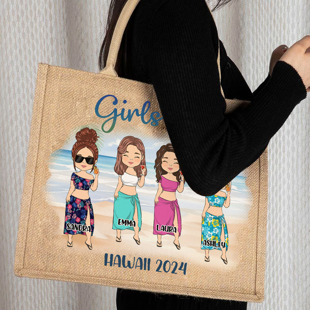 Girls Trip - Personalized Jute Tote Bag