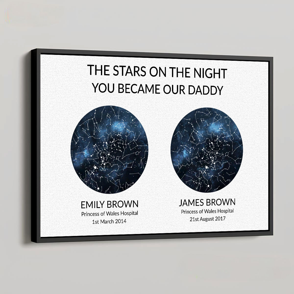 The Night You Became Daddy - Personalized Poster