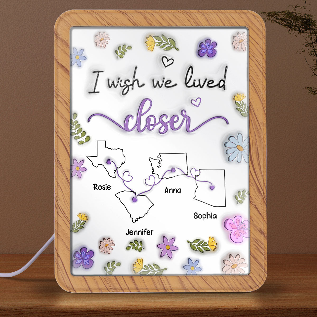 I Wish We Lived Closer - Personalized Magic Mirror