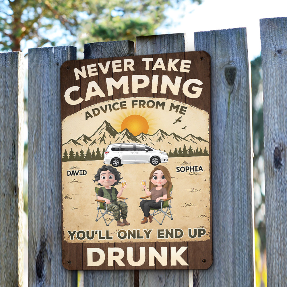 Custom Home & Wall Decor, Birthday & Christmas Gift • Our Camping Trips Get Wild - Personalized Metal Signs
