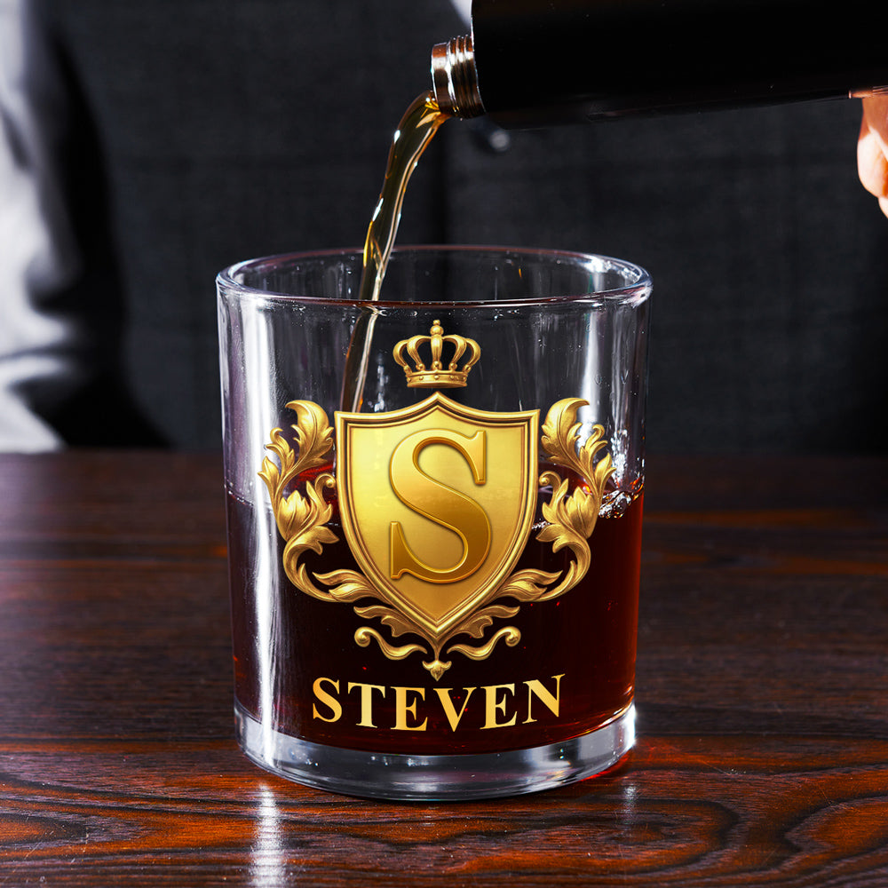 Custom Christmas Anniversary Birthday Drinkware Gifts for Husband • I Take It Neat - Personalized 3D Effect Whiskey Glass