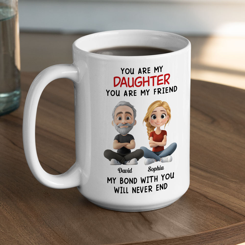 Custom Christmas & Birthday Gift for Daughter • Daddy And Daughter - Personalized Coffee Mug