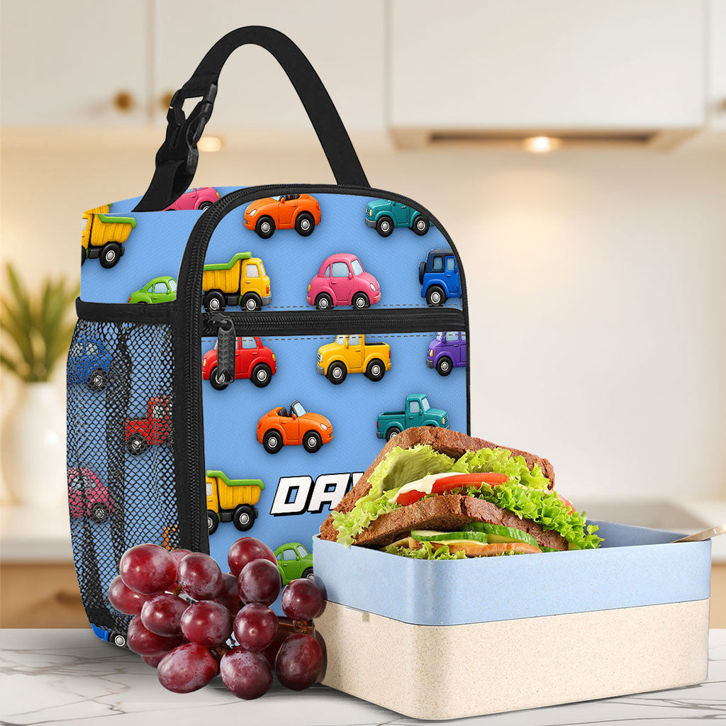 Vehicle Adventure - Personalized Insulated Lunch Bag