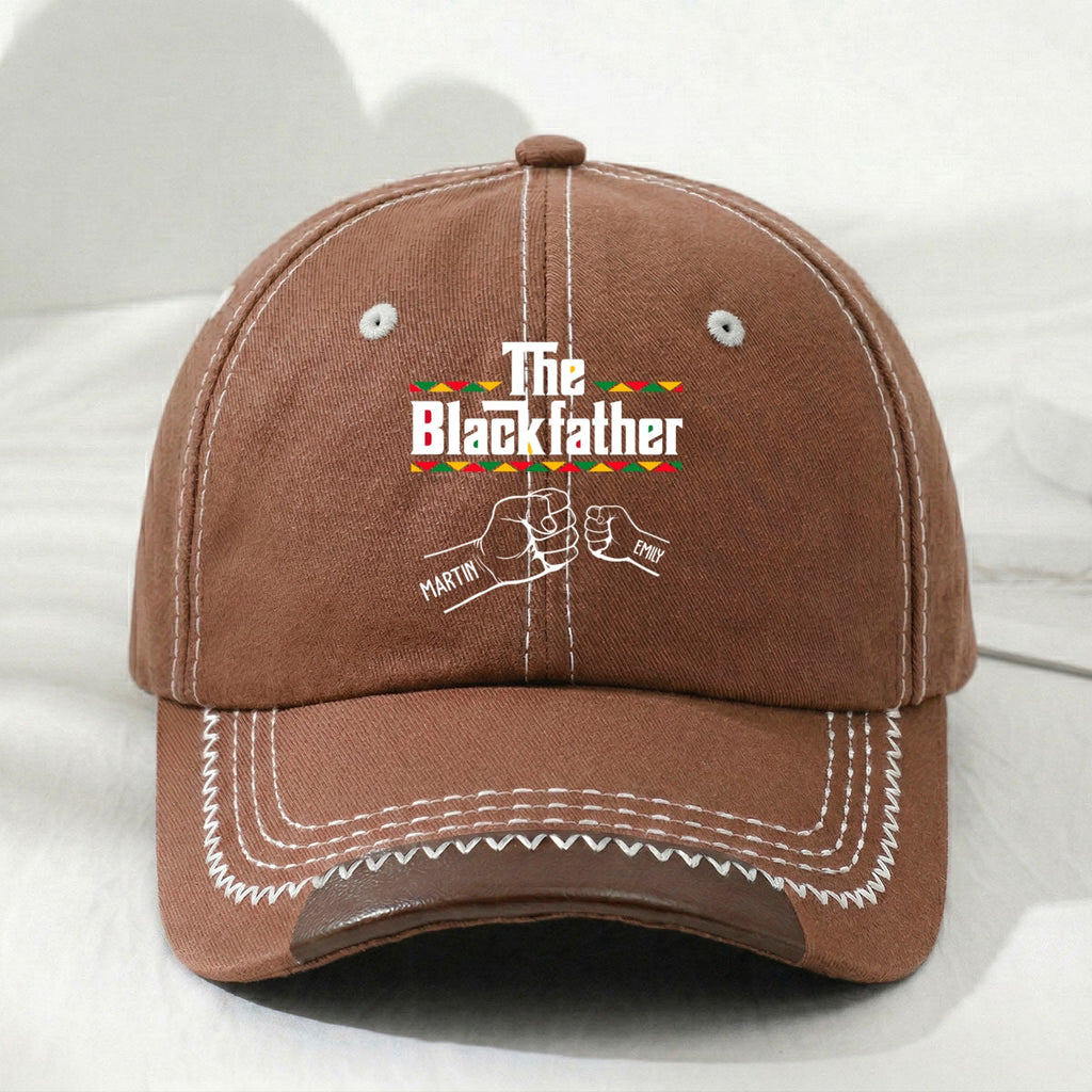 The Blackfather - Personalized Vintage Soft Baseball Cap