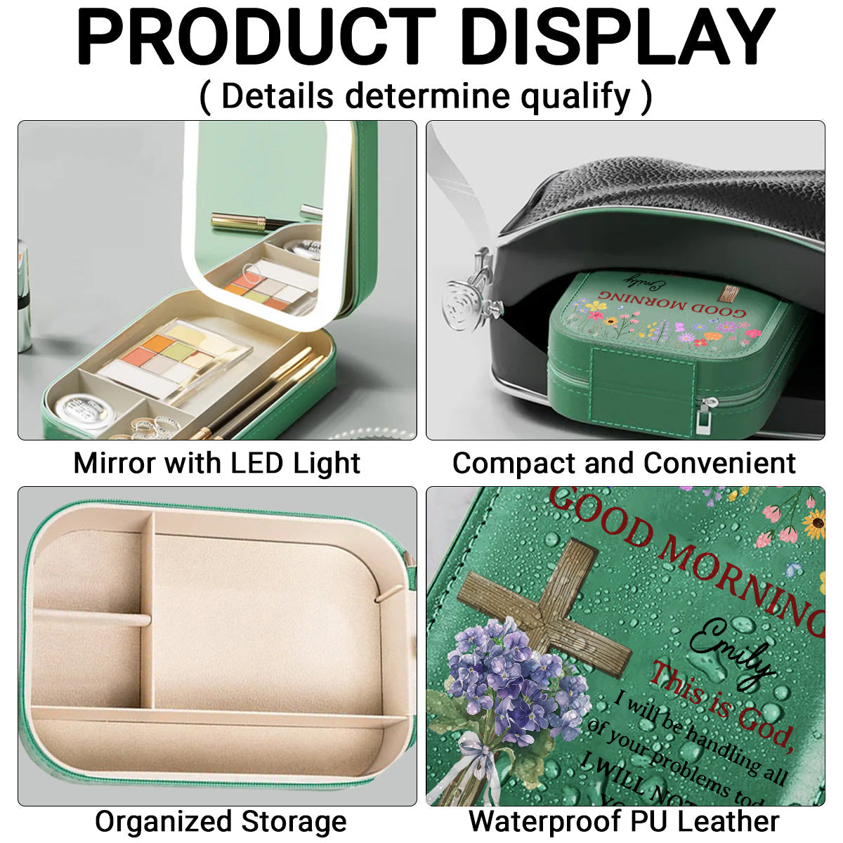 Good Morning This Is God - Personalized Jewelry Box With LED Mirror
